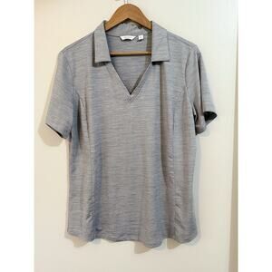 Lady Hagen Women's Golf Polo Shirt Gray Size XL